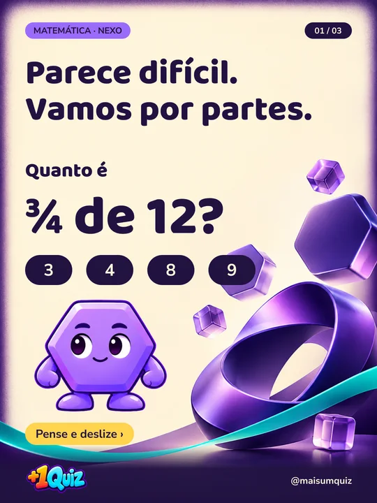 Parece difícil. Vamos por partes