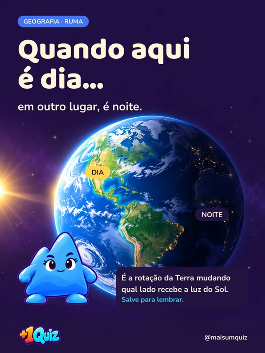 Quando aqui é dia...