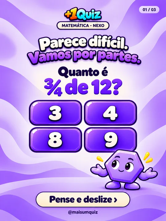 Parece difícil. Vamos por partes