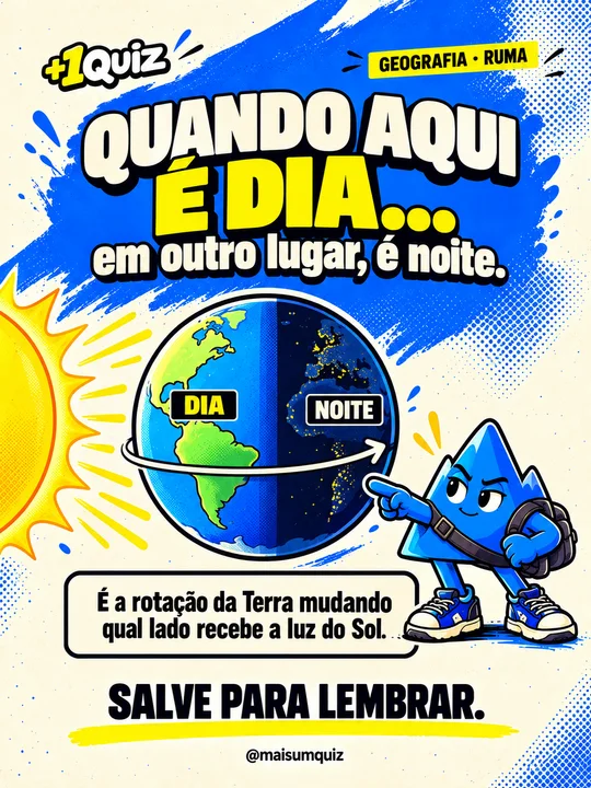 Quando aqui é dia...