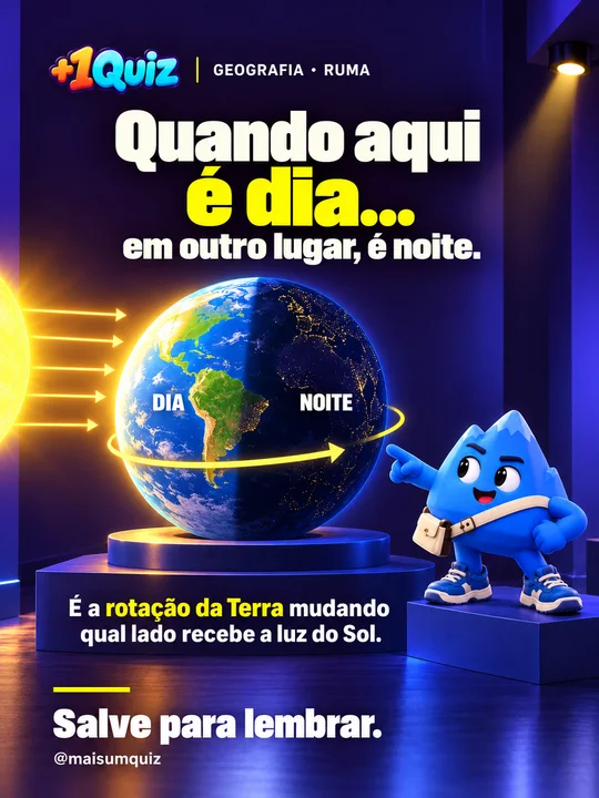 Quando aqui é dia...
