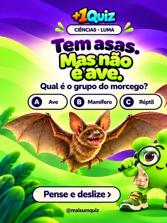 Tem asas. Mas não é ave